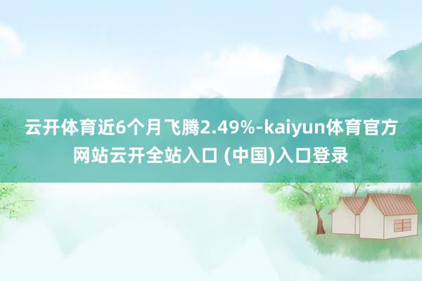 云开体育近6个月飞腾2.49%-kaiyun体育官方网站云开全站入口 (中国)入口登录